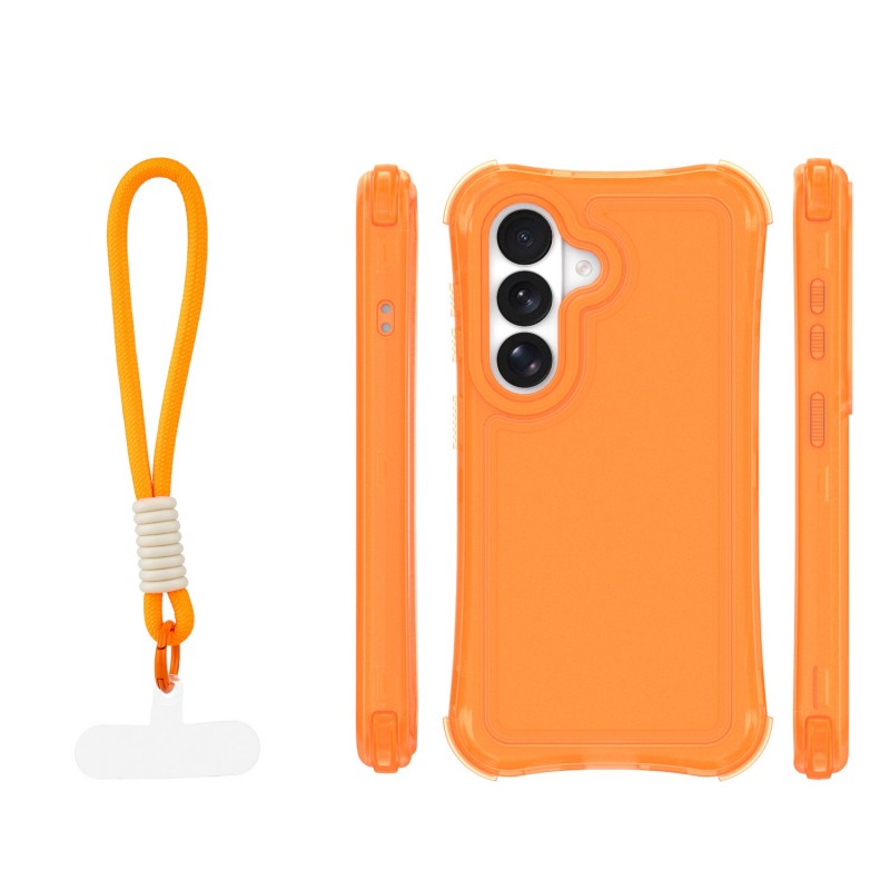 Калъф SafePop с ремък за Samsung Galaxy S24 / S25 оранжев