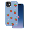 Калъф Strawberry за iPhone 11, син