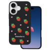 Калъф Strawberry за iPhone 16 6.1" черен