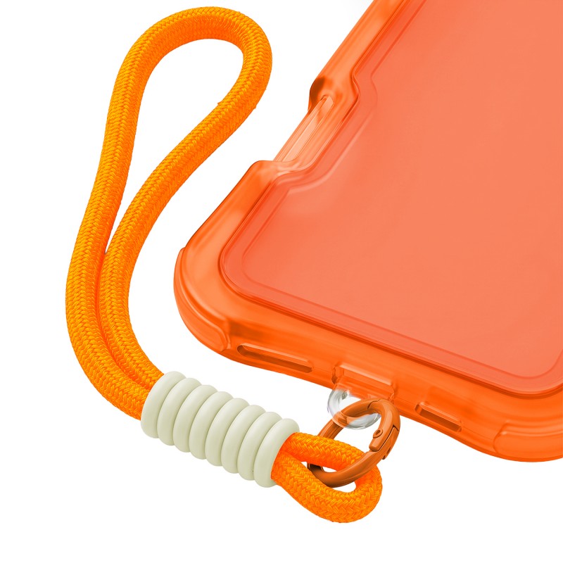 Калъф SafePop с ремък за Samsung Galaxy S24 / S25 оранжев