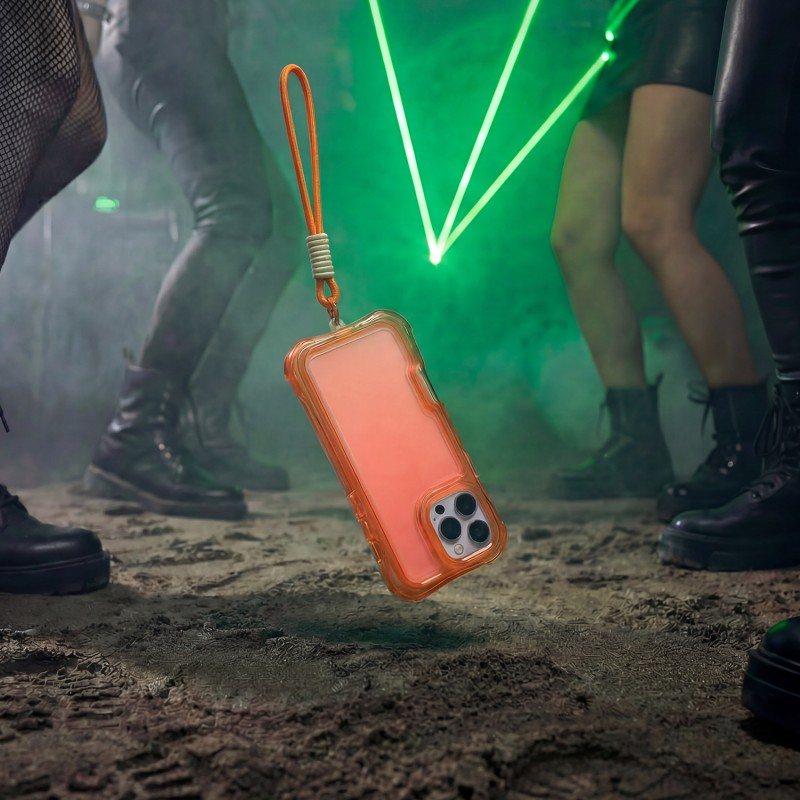 Калъф SafePop с ремък за Samsung Galaxy S24 / S25 оранжев