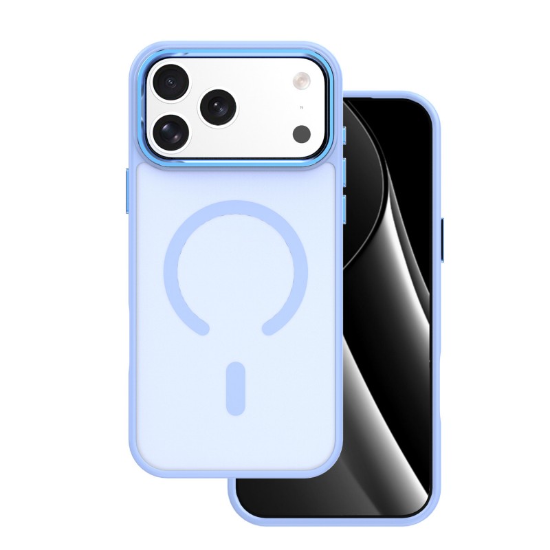 Капак Frozen Mag за iPhone 17 Pro / 18 Pro 6.3" светлосин отворен пръстен