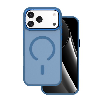 Калъф Frozen Mag за iPhone 17 Pro / 18 Pro 6.3" тъмносин отворен пръстен