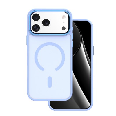 Капак Frozen Mag за iPhone 17 Pro Max / 18 Pro Max 6.9" светлосин отворен пръстен