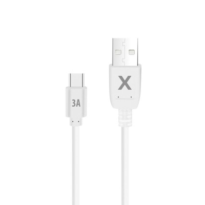 Maxlife USB - USB-C кабел 2.0 m 3A бял