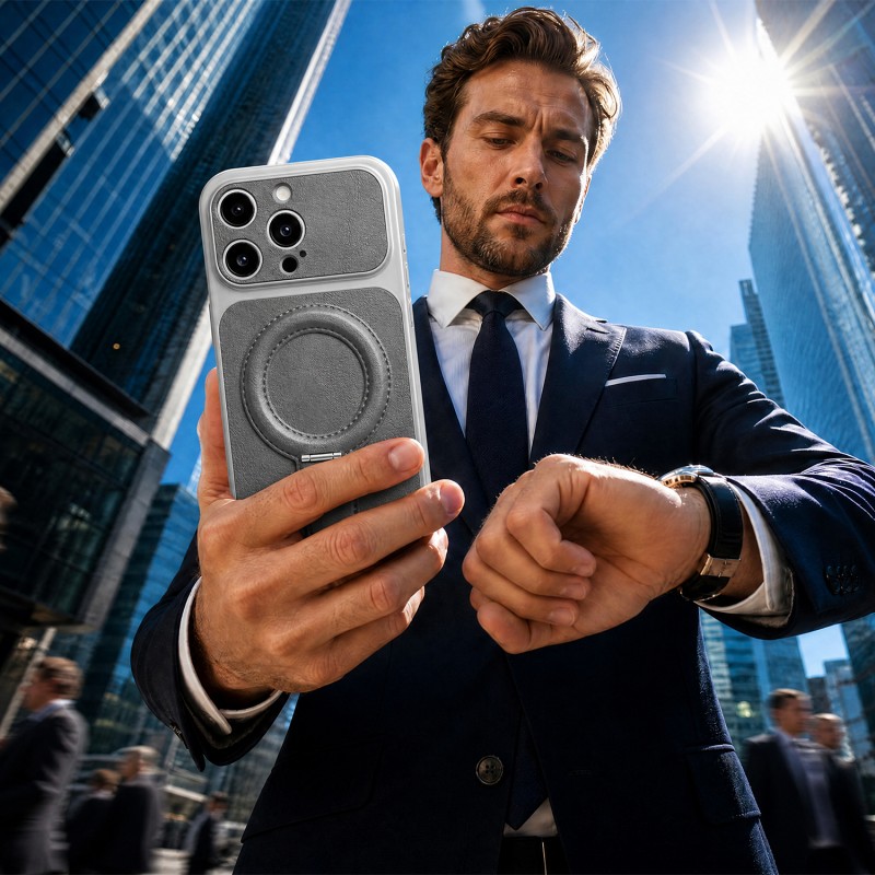 Калъф Luxgrip Mag за iPhone 13 6.1" сив
