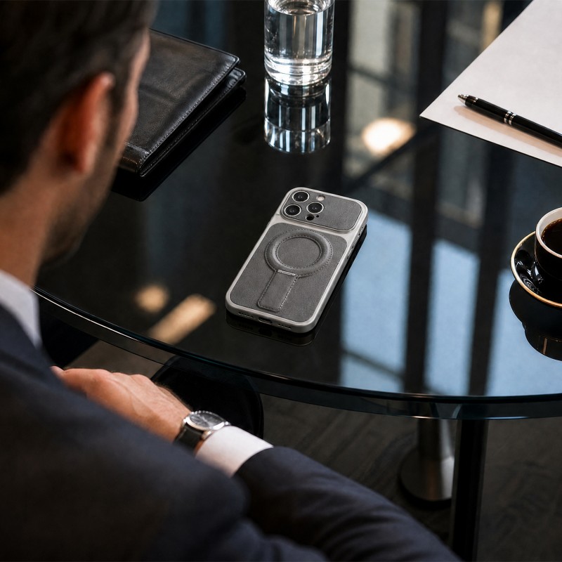 Калъф Luxgrip Mag за iPhone 13 6.1" сив