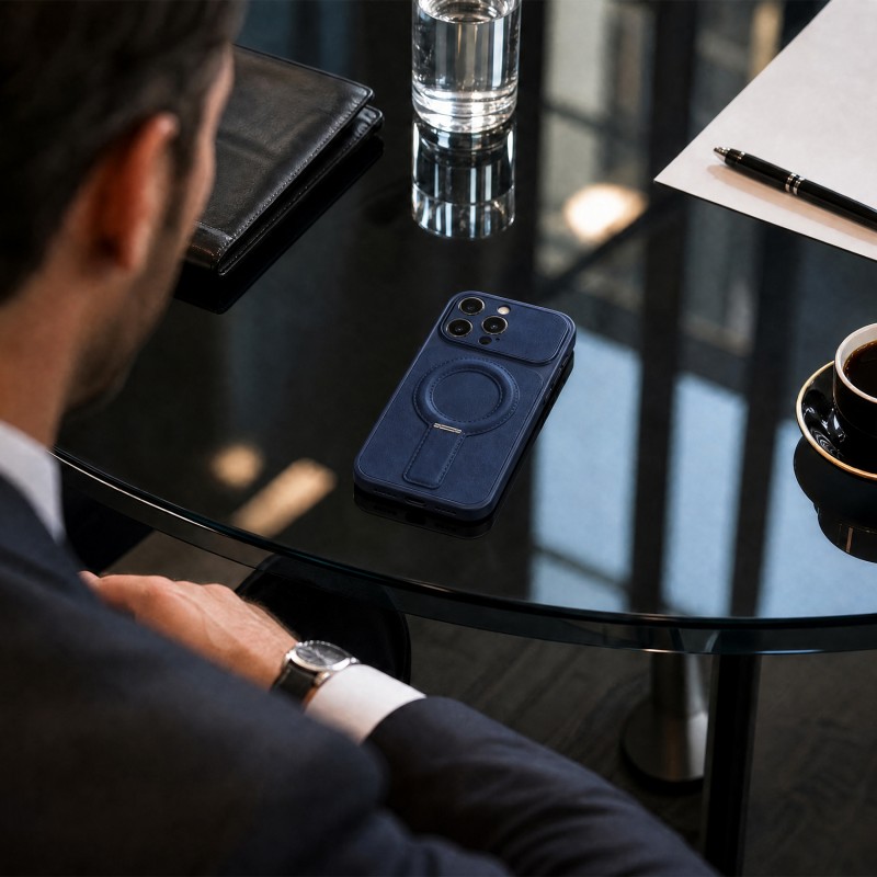 Калъф Luxgrip Mag за iPhone 12 6.1" тъмно син
