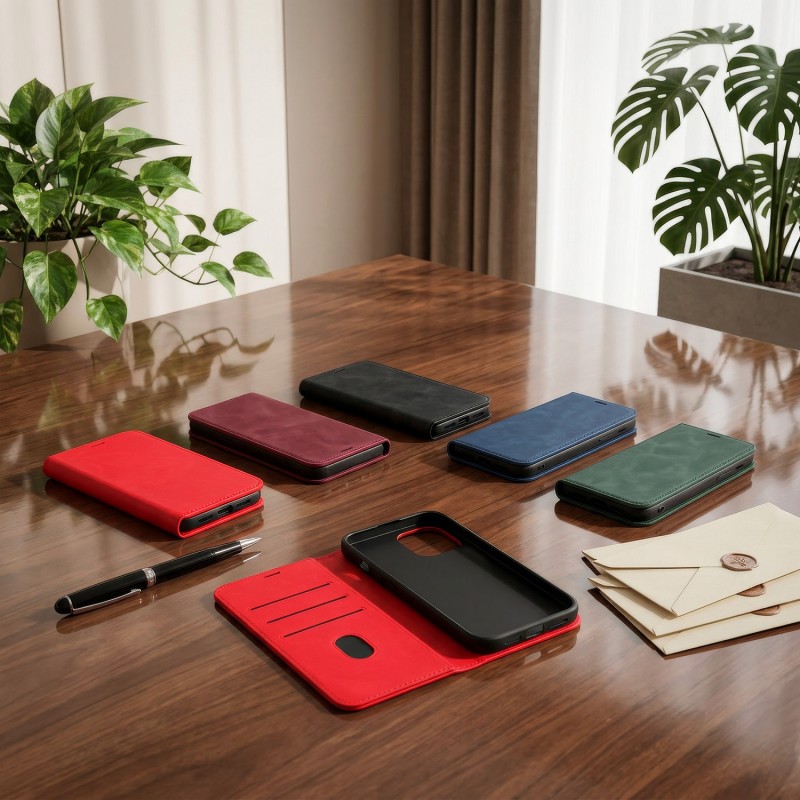 Калъф Smart Suede за Google Pixel 11 Pro XL червен