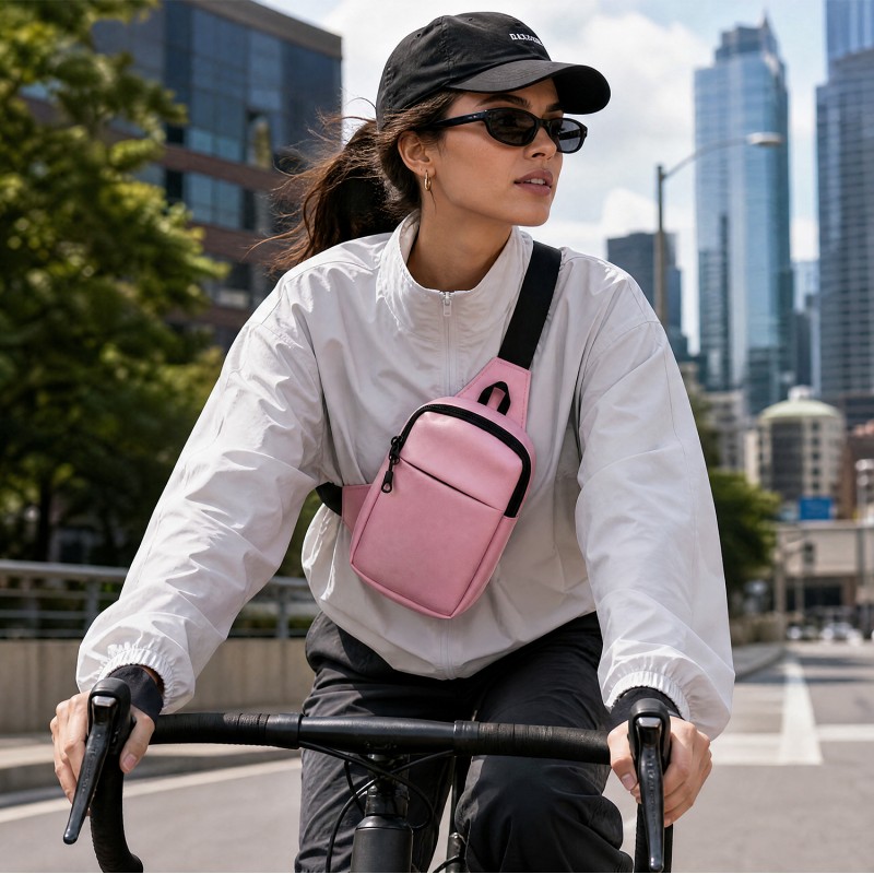 Чанта за рамо Urbanflex розова