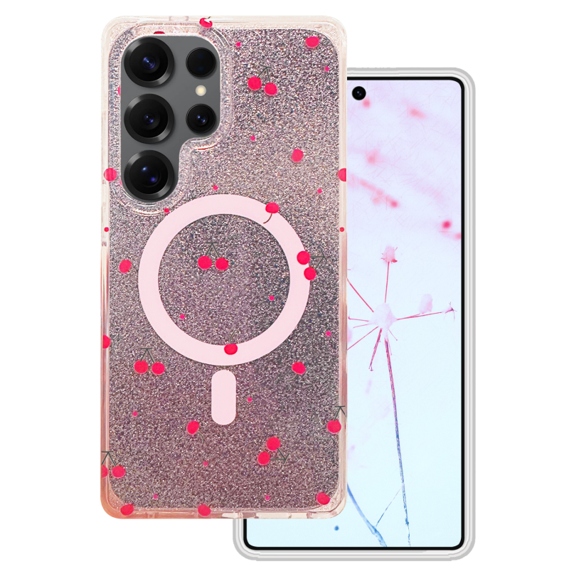 Калъф Cherry Mag за Samsung Galaxy S25 Ultra блясък