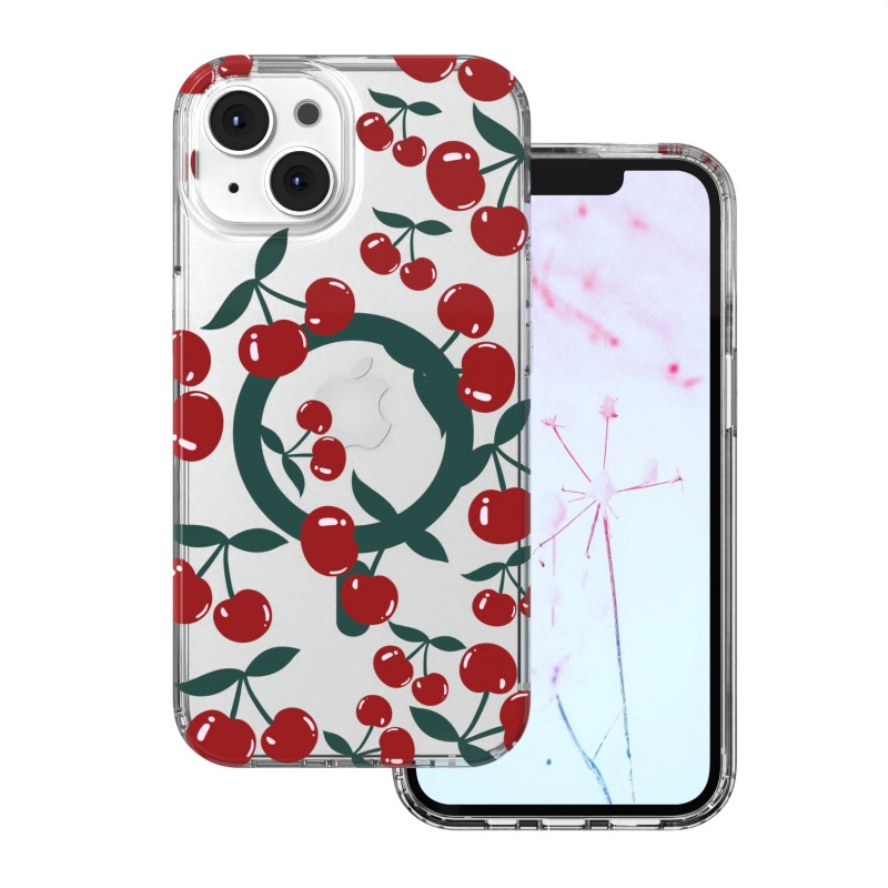 Калъф Cherry Mag за iPhone 15 6.1" прозрачен