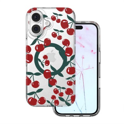 Калъф Cherry Mag за iPhone 16 6.1" прозрачен