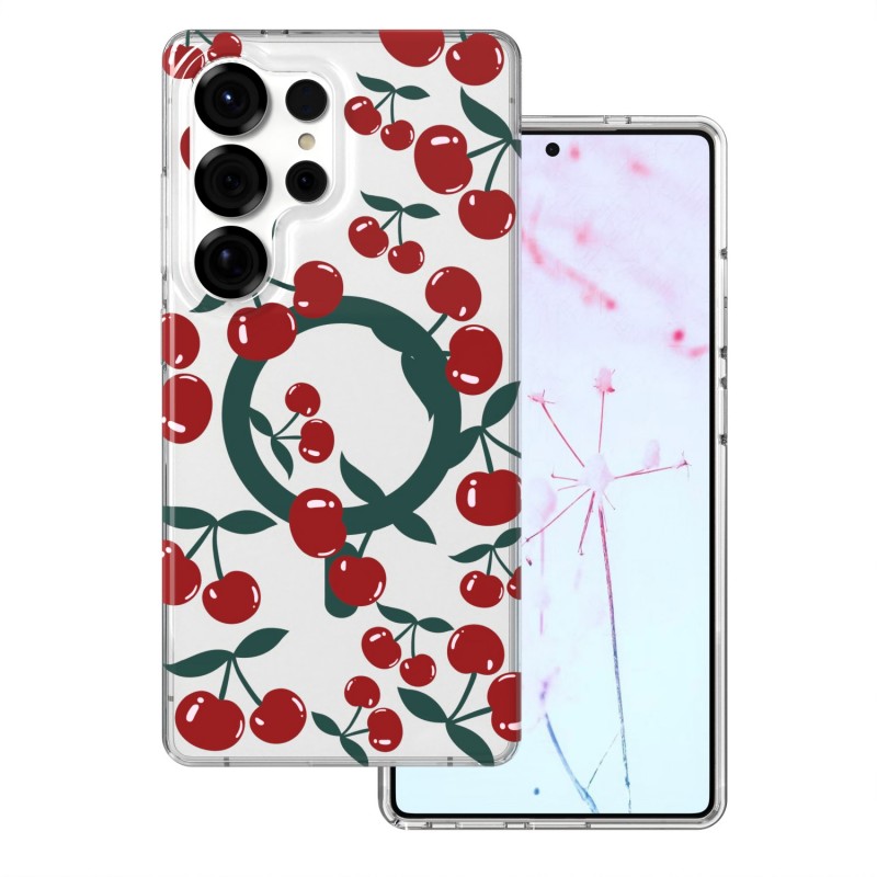 Прозрачен калъф Cherry Mag за Samsung Galaxy S25 Ultra