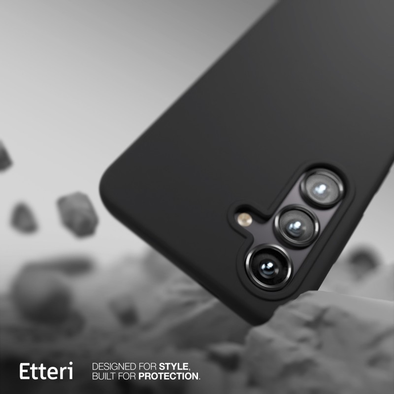 Калъф Etteri Silicone Mag за Samsung Galaxy S25 Edge черен