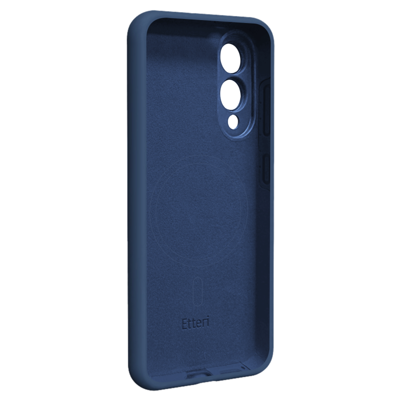 Оверлей Etteri Silicone Mag за Samsung Galaxy S25 Edge, тъмно син