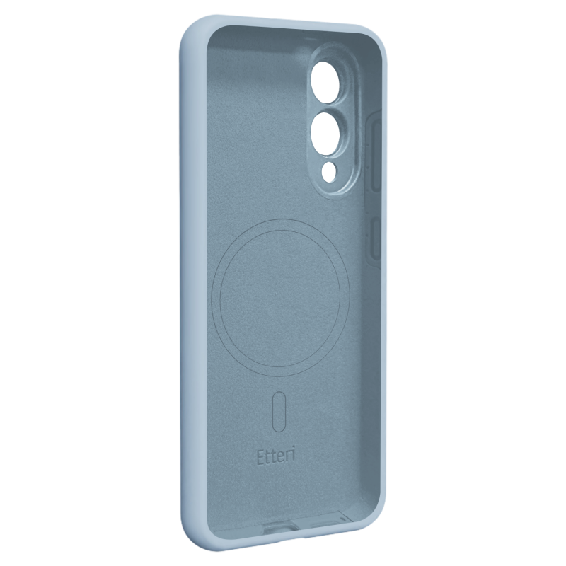 Оверлей Etteri Silicone Mag за Samsung Galaxy S25 Edge светло син