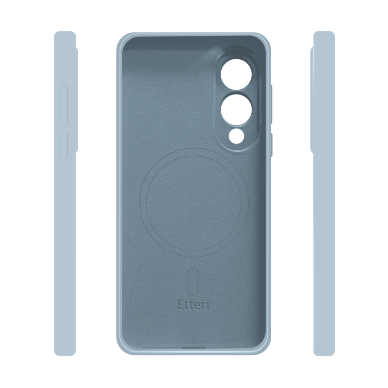 Оверлей Etteri Silicone Mag за Samsung Galaxy S25 Edge светло син