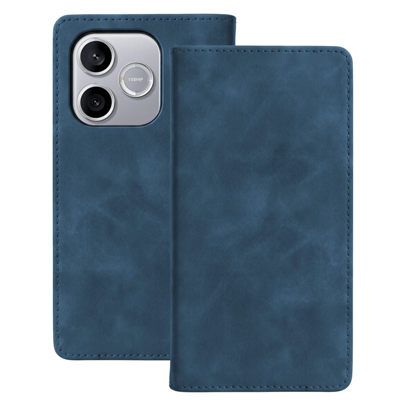 Калъф Smart Suede за Honor 600 lite, тъмносин