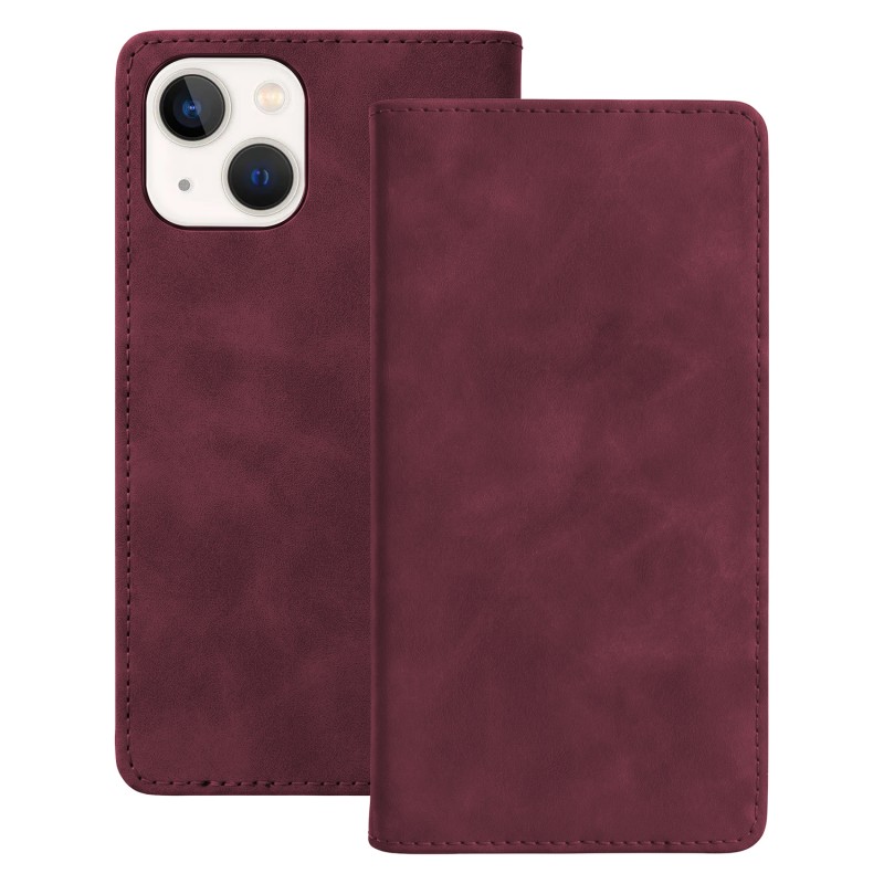 Калъф Smart Suede за iPhone 16 6.1" бордо