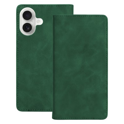 Калъф Smart Suede за iPhone 16 6.1" зелен