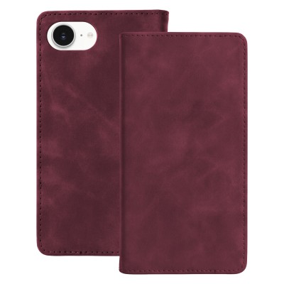 Калъф Smart Suede за iPhone 16e / 17e, бордо