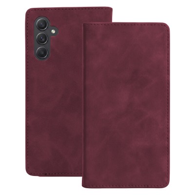 Калъф Smart Suede за Samsung Galaxy A54 5G, бордо