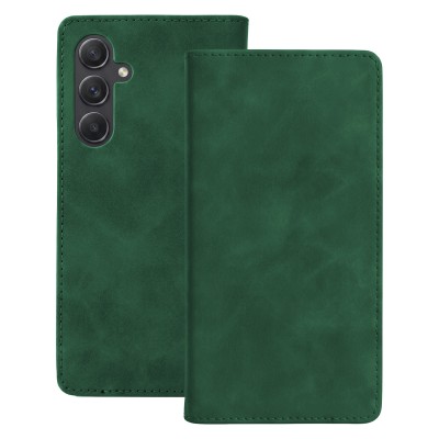 Калъф тип тефтер Smart Suede за Samsung Galaxy A55 5G зелен