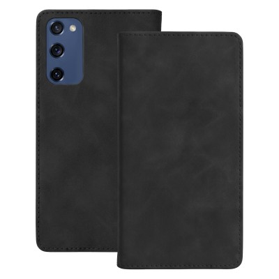 Калъф тип тефтер Smart Suede за Samsung Galaxy S20 FE / S20 Lite / S20 FE 5G черен