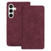 Калъф Smart Suede за Samsung Galaxy S25, бордо
