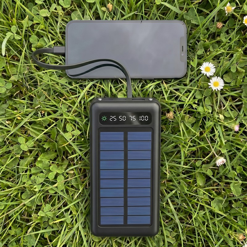 Setty solar power bank SLR-120 20000 mAh черен