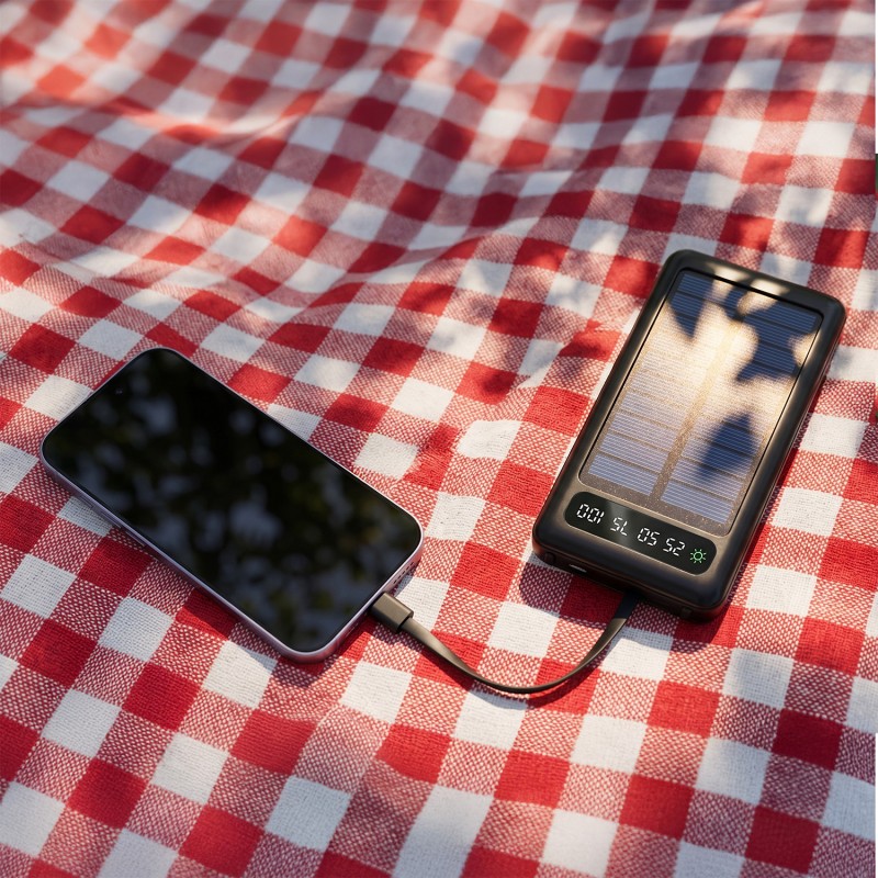Setty solar power bank SLR-120 20000 mAh черен
