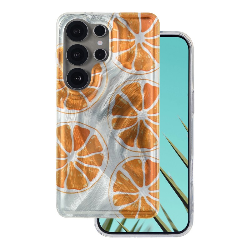 Ultra Trendy Summer калъф за Samsung Galaxy S25 Ultra оранжев