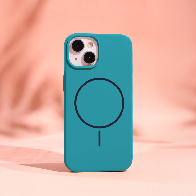 Силиконов калъф Thin Mag за iPhone 12 / 12 Pro 6.1" тюркоаз