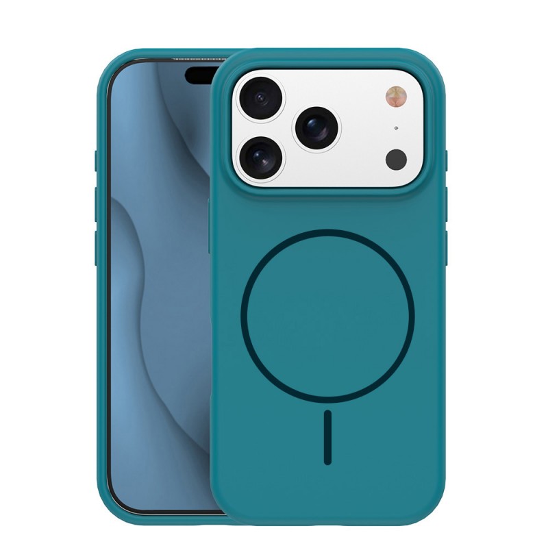 Силиконов калъф Thin Mag за iPhone 12 / 12 Pro 6.1" тюркоаз