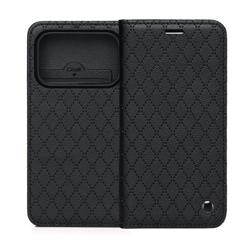Калъф Smart Caro за Honor 600 / Honor 600 Pro, черен