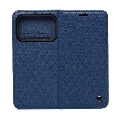 Калъф Smart Caro за Honor 600 / Honor 600 Pro, тъмносин