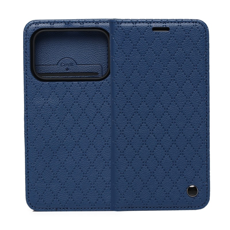 Калъф Smart Caro за Honor 600 / Honor 600 Pro, тъмносин