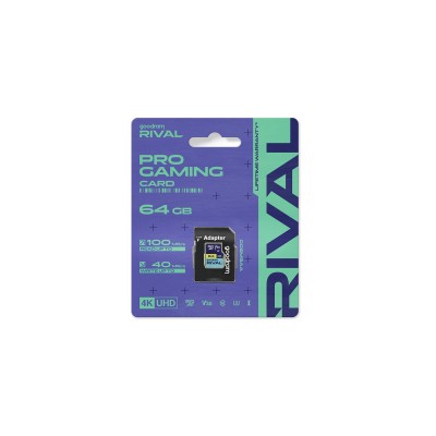 Goodram karta pamięci Rival M3AA Micro SDXC 64GB UHS-I U3 V30 100 / 70 MB/s