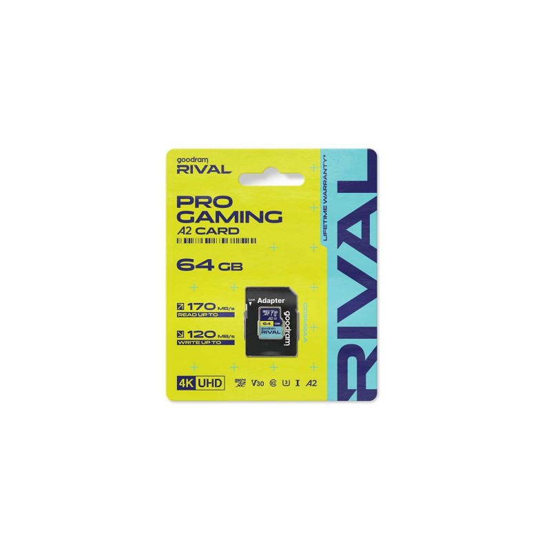 Goodram карта памет Rival M2AA Micro SDXC 128GB UHS-I U3 A2 V30 170 / 120 MB/s