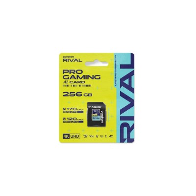 Goodram karta pamięci Rival M2AA Micro SDXC 256GB UHS-I U3 A2 V30 170 / 120 MB/s