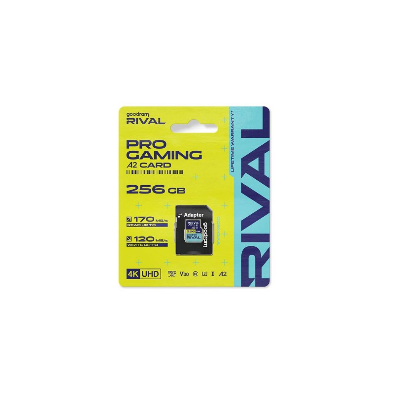 Goodram karta pamięci Rival M2AA Micro SDXC 256GB UHS-I U3 A2 V30 170 / 120 MB/s