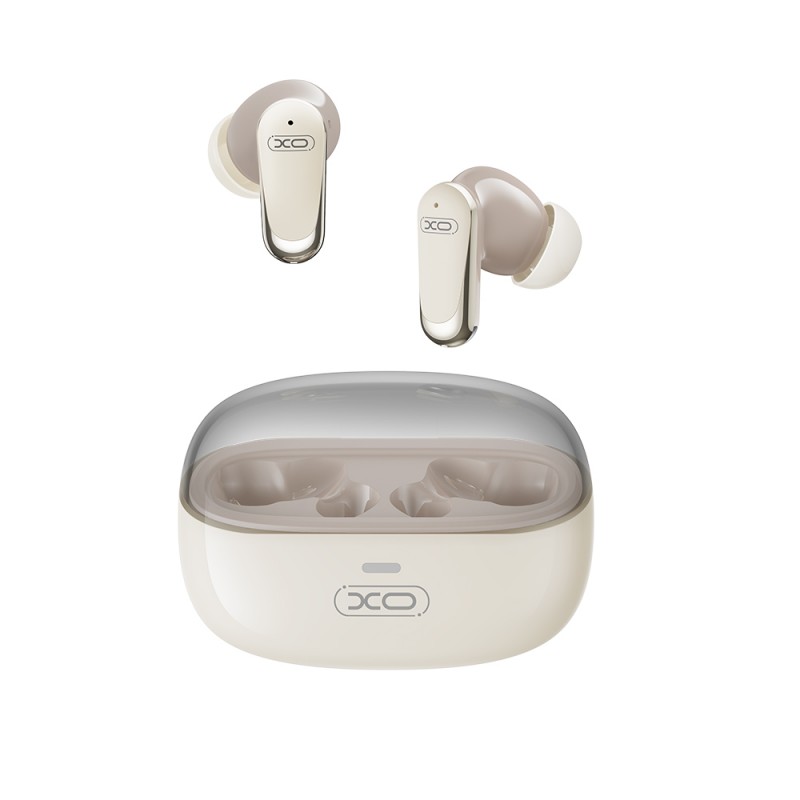 XO Bluetooth слушалки G42 TWS бежови ANC + ENC
