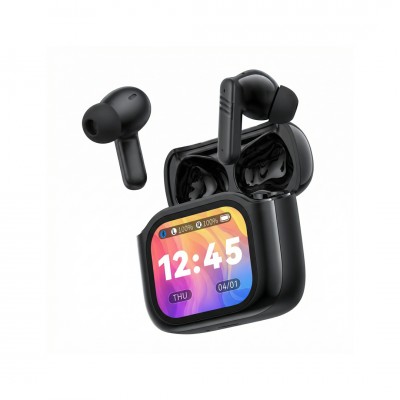 XO Bluetooth слушалки X50 TWS LCD черни ANC + ENC двоен микрофон