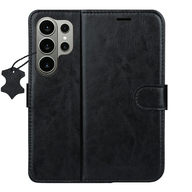 Кожен калъф Smart Luxe за Samsung Galaxy S26 Ultra черен