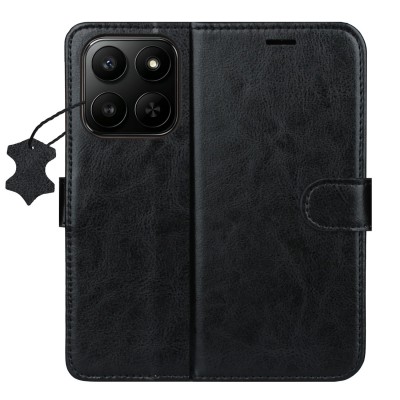 Кожен калъф Smart Luxe за Honor 400 Smart / X7d 4G / X7d 5G черен