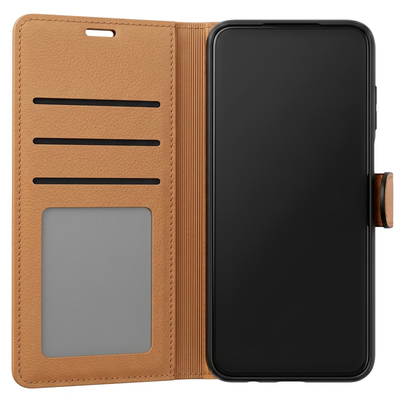 Кожен калъф Smart Luxe за Samsung Galaxy S25 FE черен