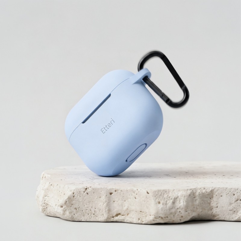 Силиконов калъф Etteri за Airpods 3 светло син