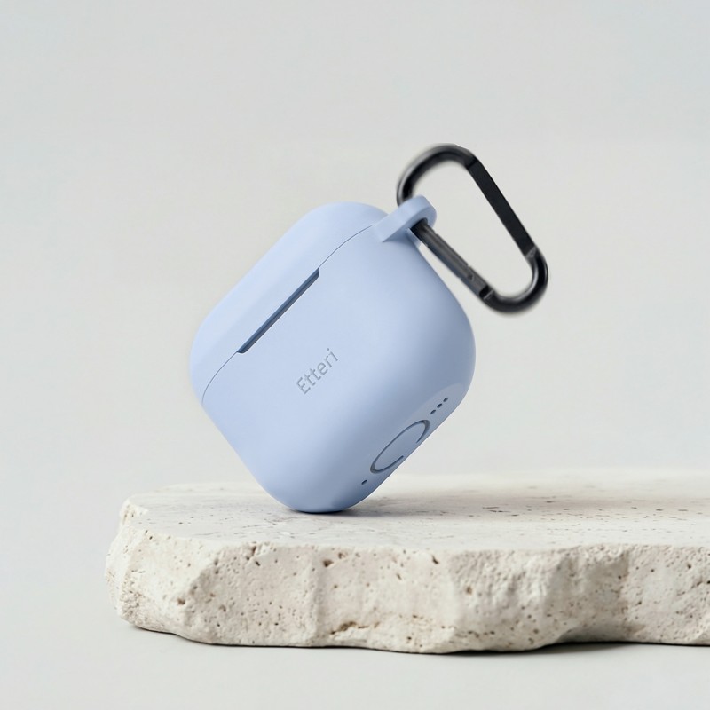 Силиконов калъф Etteri за AirPods 4 светло син
