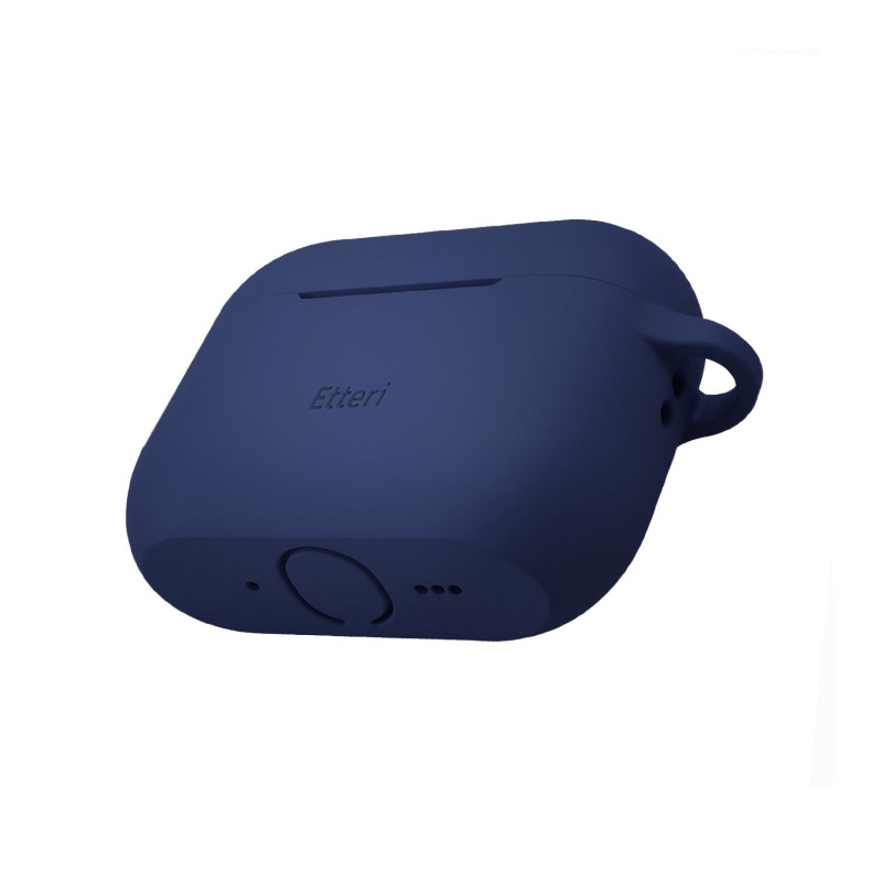 Силиконов калъф Etteri за AirPods Pro 3, тъмно син